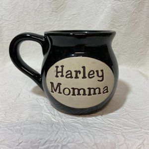 Vintage Harley Momma Harley Davidson Coffee Mug 3 3/4” Tall Tea Cup Stoneware